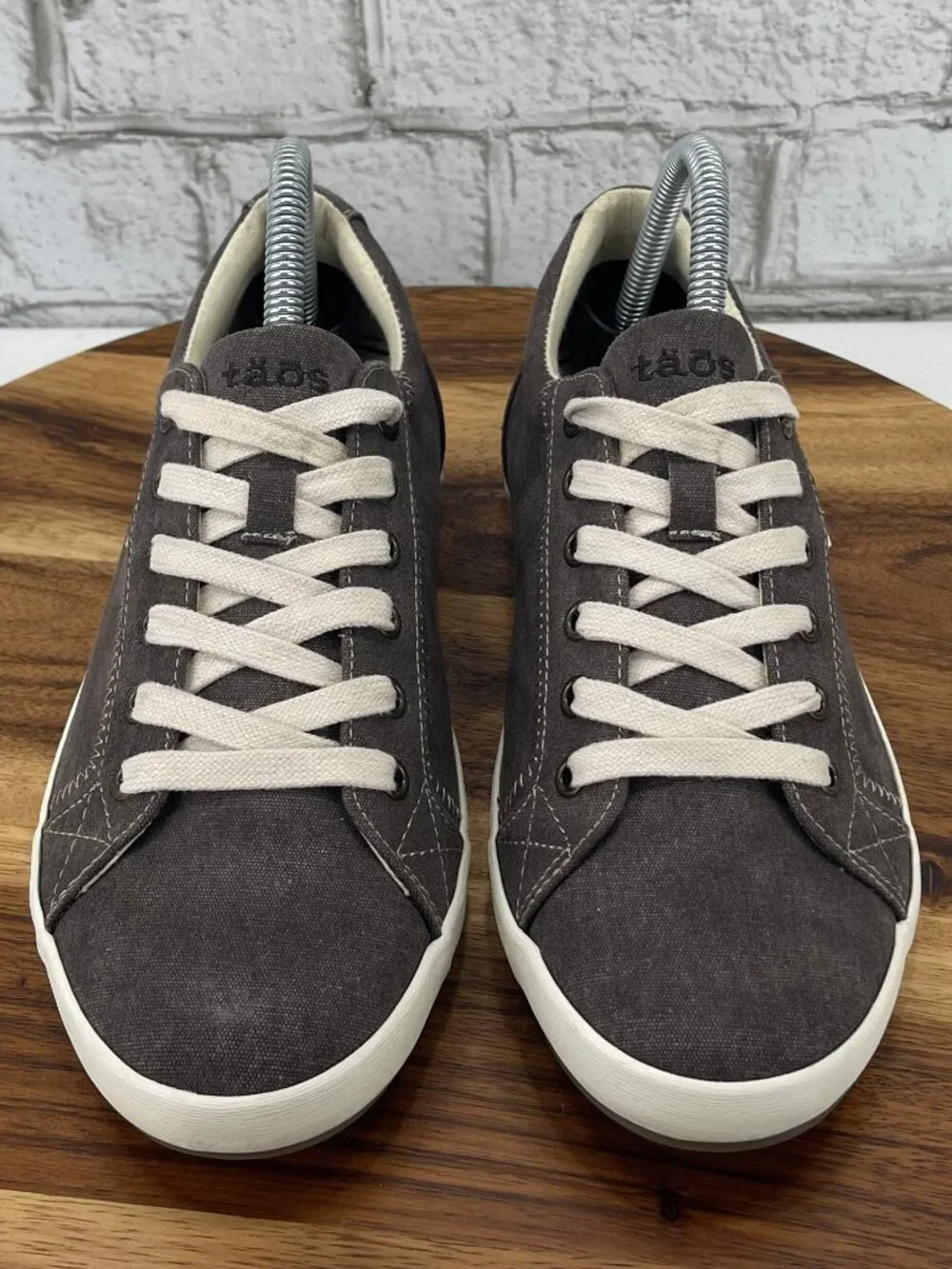 Taos Star 12844 Womens Sz. 9 Charcole Washed Canvas Comfort Casual Shoes